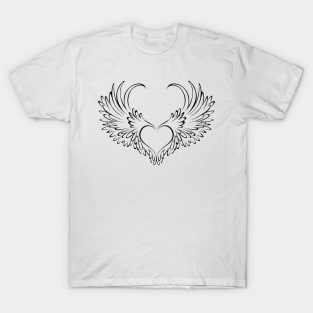 Winged angel heart T-Shirt